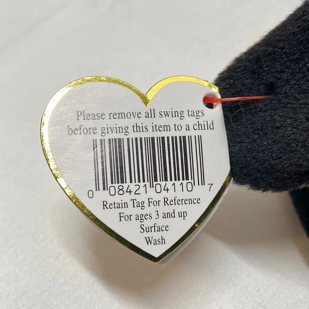 Ty Beanie Babies Doby 4110 Doberman Dog 1996 Retired PVC Pellets Rare Vtg Plush